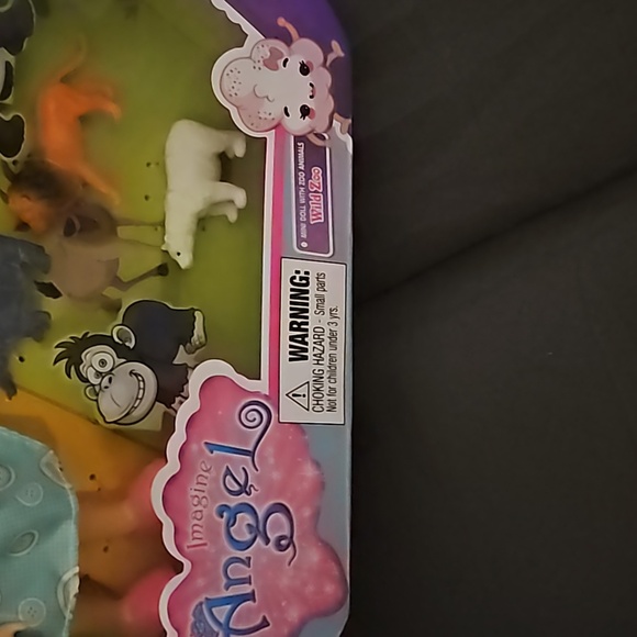 Imagine Angel 7 Piece Mini Doll Zoo Animals Tiger Hippo Lion Bear Elephant Rhino - Picture 5 of 12